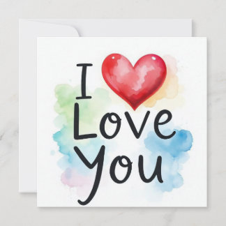 I Liebe You Card Karte