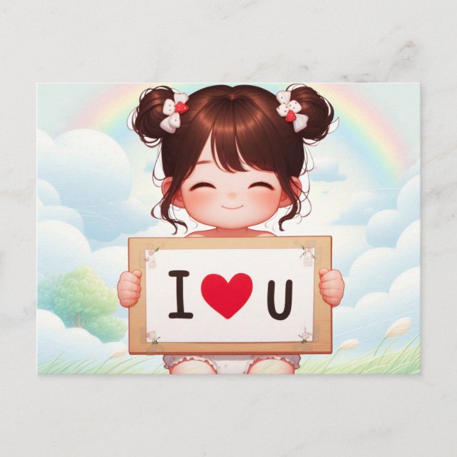 I Liebe You Cards Postkarte (Vorderseite)