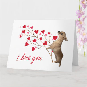 I Liebe You Chihuahua Card Karte