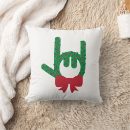 I Liebe You Christmas Wreath Throw Kissen