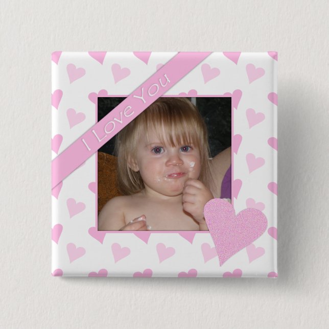I Liebe You Foto Schaltfläche Button (Vorderseite)