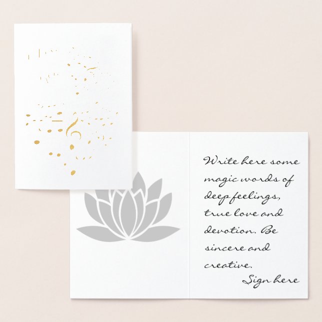 I Liebe You Golden Heart Ein-von-ein-irgendwie lus Folienkarte (Anzeige)