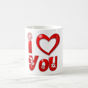 "I LIEBE YOU" GROOVY BLUME TASSE