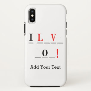 I Liebe You-Hangman Style by Shirley Taylor Case-Mate iPhone Hülle