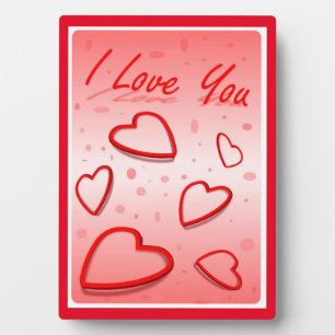 "I LIEBE YOU" HEARS FOTOPLATTE