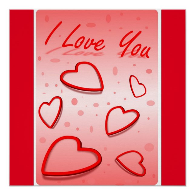 "I LIEBE YOU" HEARS POSTER (Vorderseite)