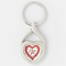 I Liebe You Heart Keychain - Romantisches Geschenk