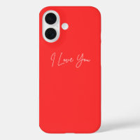 I Liebe You iPhone 16 Pouch - Niedlich Romantische