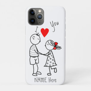 I Liebe You iPhone Case Niedlich Couple