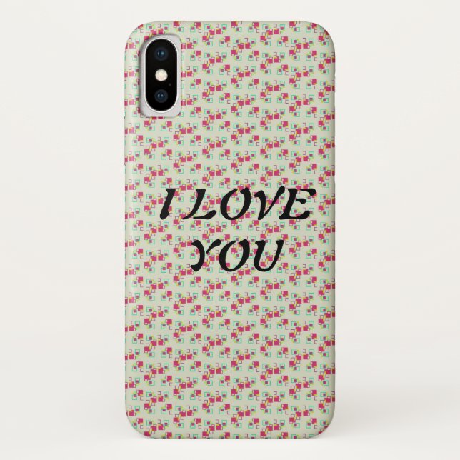 I LIEBE YOU iPhone / iPad case (Rückseite)