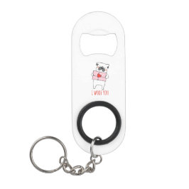 "I Liebe You Key Ring & Bottle Opener Mini Flaschenöffner