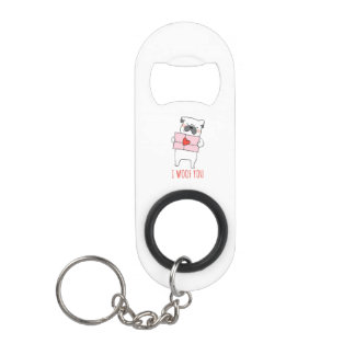 "I Liebe You Key Ring & Bottle Opener Mini Flaschenöffner