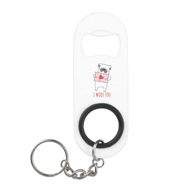 "I Liebe You Key Ring & Bottle Opener Mini Flaschenöffner (Vorderseite)