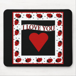 I Liebe You Ladybugs Mousepad