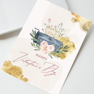 I Liebe you Letter Vintag Valentine Holiday Card Dankeskarte