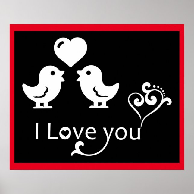 "I LIEBE YOU" - LIEBER POSTER (Vorne)