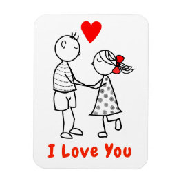 I Liebe You Magnet - Niedliches Paar