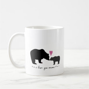 I Liebe You Mama Baby and Mama Bear Tasse