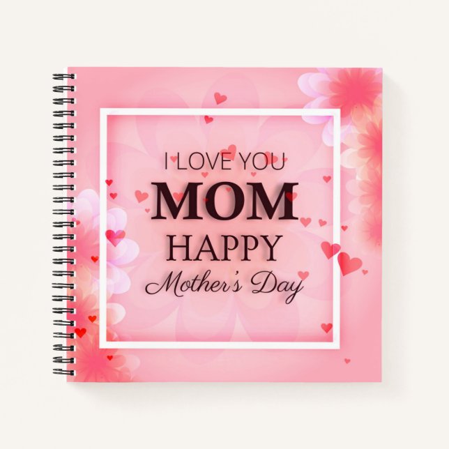 I Liebe You Mama Mother's Day Guestbook Notizbuch (Vorderseite)