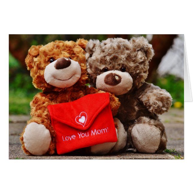 I LIEBE YOU MAMA - Niedlich & Cuddy Teddy Bears (Vorderseite (Horizontal))
