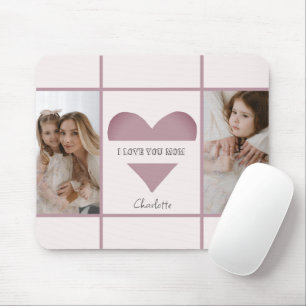 "I Liebe You Mama" Personalisierte Fotos Maus-Pad Mousepad
