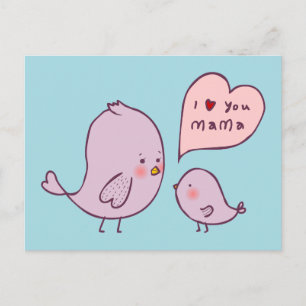 I Liebe You Mama Postkarte