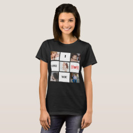 "I Liebe you Mom" niedlich 5 Foto Collage T - Shir T-Shirt