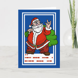 I Liebe You Morse Code Sign Language Weihnachtskar Karte