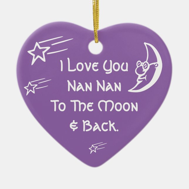 I Liebe You Nan Nan Keramikornament (Vorne)
