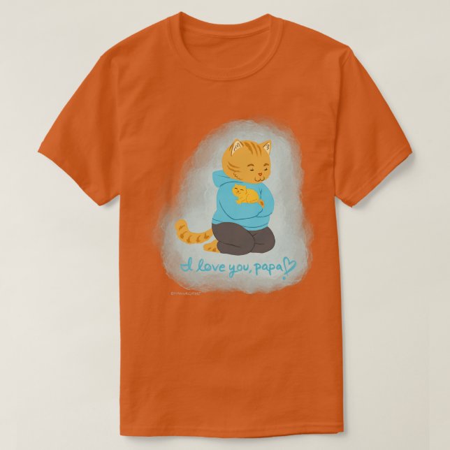 I Liebe You Papa T-Shirt (Design vorne)