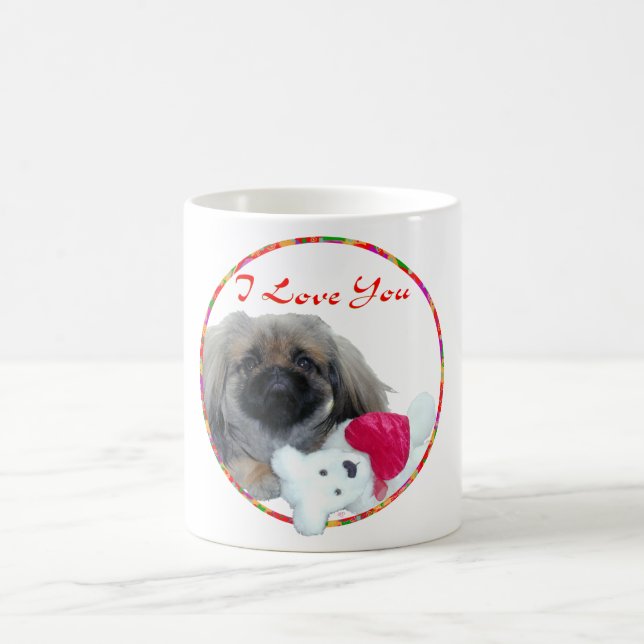 I Liebe You Pekingese Pup Tasse (Mittel)