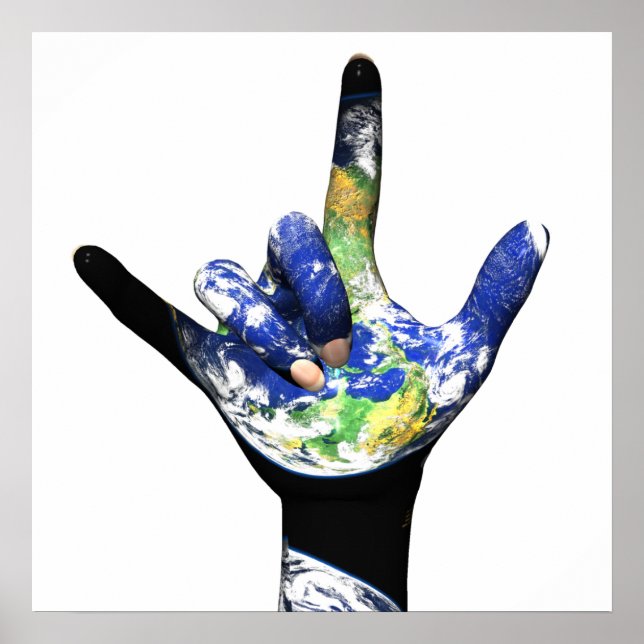 I Liebe You Planet Earth Poster (Vorne)