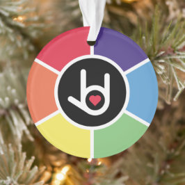 I Liebe You Rainbow Ornament