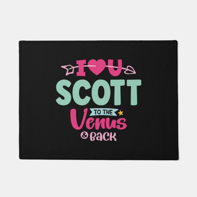 I Liebe You Scott Valentines Fußmatte (Vorderseite)