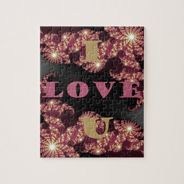 I Liebe You Sweetheart Puzzle (Vertikal)
