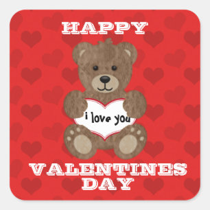 I Liebe You Teddy Bären Sticker