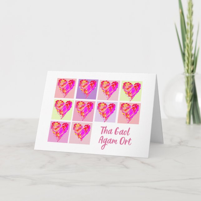 I Liebe You Thail Agam Ort Schotten Gaelic Karte (Vorderseite)