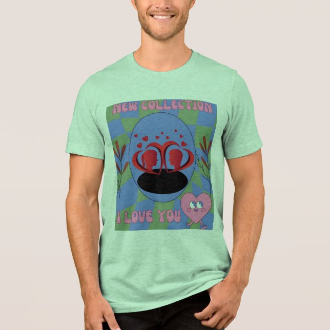 "I Liebe You" Tri-Blend Shirt (Vorderseite)