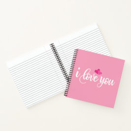 I Liebe You Valentine Calligraphy | Notizbuch