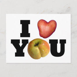 I LIEBE YOU Valentine's Day Postcard 1 Feiertagspostkarte
