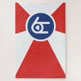 I Liebe You Wichita Flag Puzzle