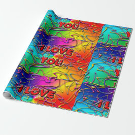 "I Liebe You"-Wrapping Paper Geschenkpapier