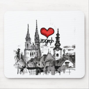 I Liebe Zagreb Mousepad
