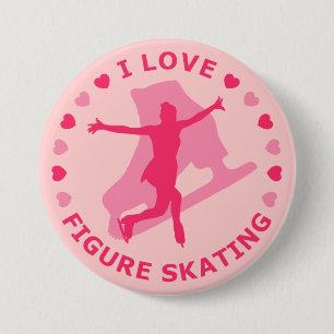 I Liebe-Zahl Skaten Button
