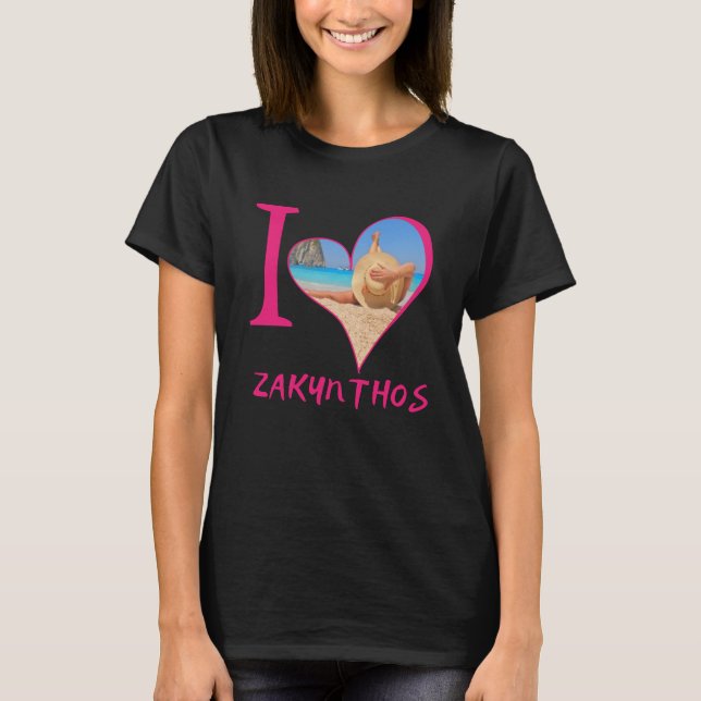 I Liebe Zakynthos Grecee T-Shirt (Vorderseite)