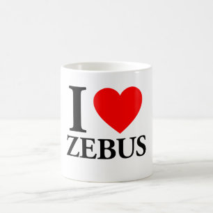 I Liebe Zebus Kaffeetasse