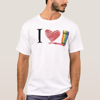 I Liebe-Zeichenstifte T-Shirt