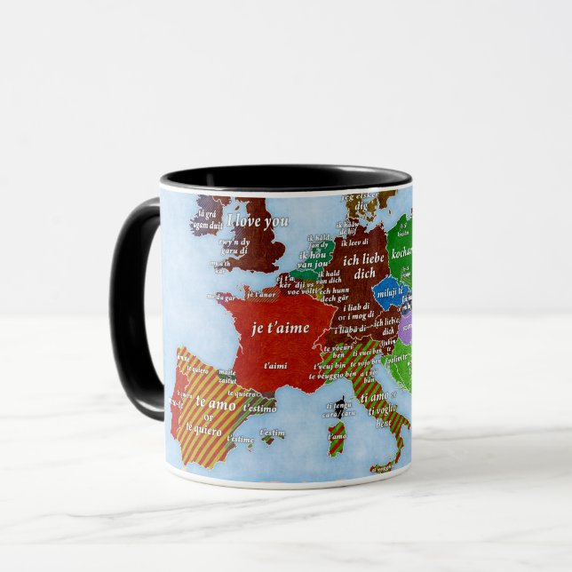 I Liebe zeichnen Sie Tasse auf (Vorderseite Links)