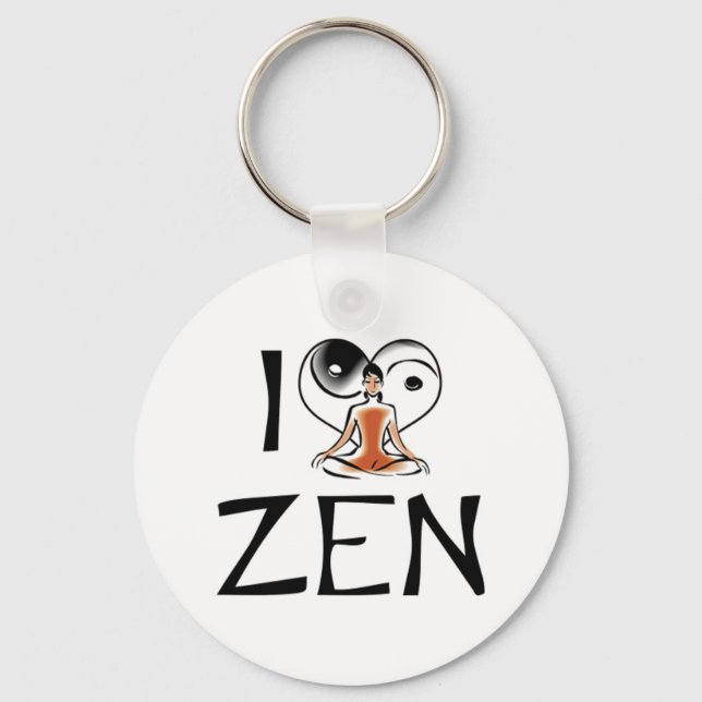 I Liebe Zen Schlüsselanhänger (Vorderseite)