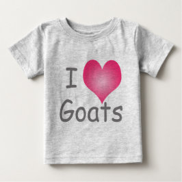 I Liebe Ziegen Baby T-shirt